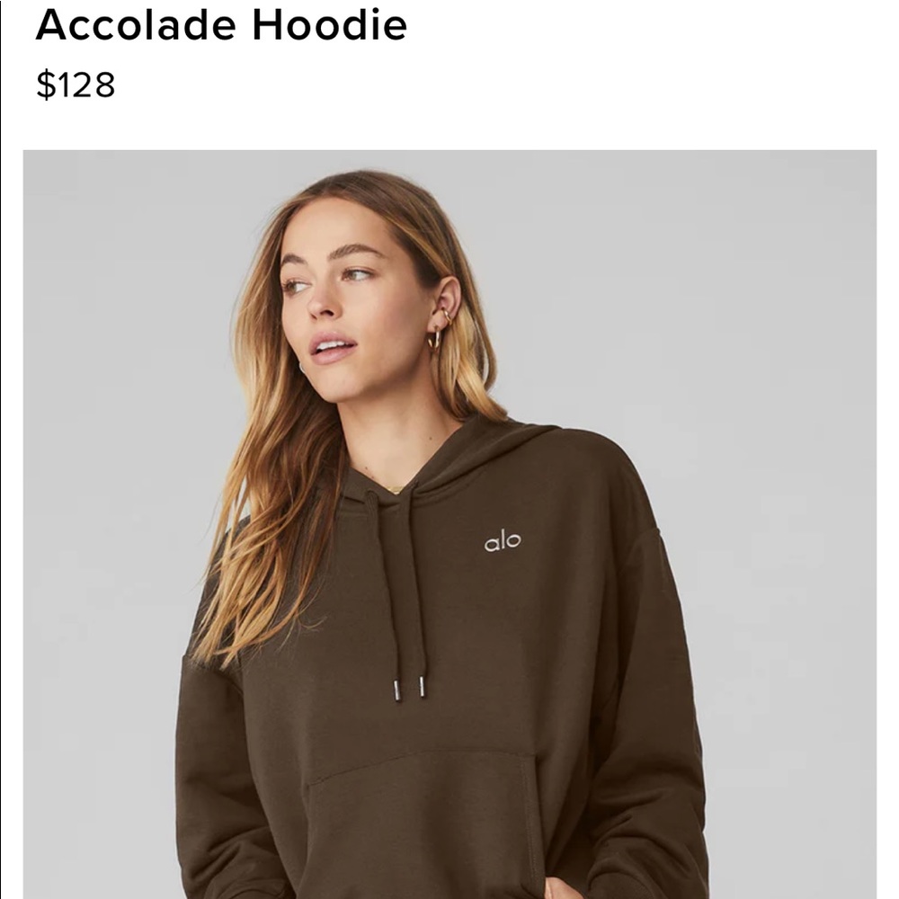 Brown ALO Yoga Hoodie